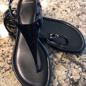 NWOT Cole Haan Patent Leather Sandals Sz 10